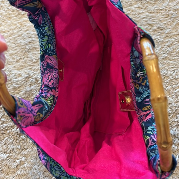 Lilly Pulitzer Bamboo Handle Purse - Picture 5 of 5